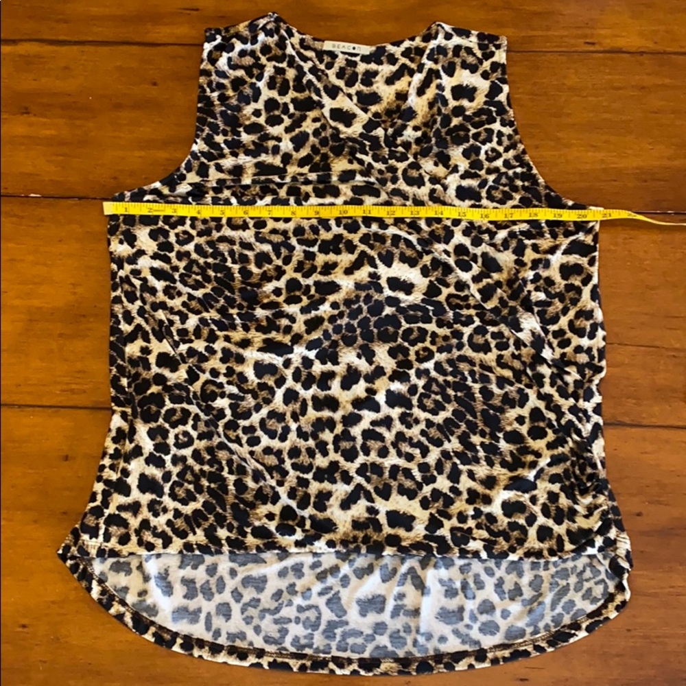 🔥Sleeveless Envelope Leopard Print Top - Picture 6 of 9